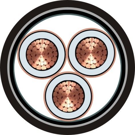 Θωρακισμένος χαμηλός καπνός μηδενικά ταινιών χάλυβα καλώδιο αλόγονου για τη διανομή δύναμης 3,6/6 KV 1