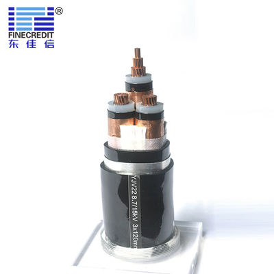 Καλή τιμή μέση ταινία χάλυβα καλωδίου τροφοδοσίας τάσης PVC YJV22 35mm θωρακισμένη σε απευθείας σύνδεση